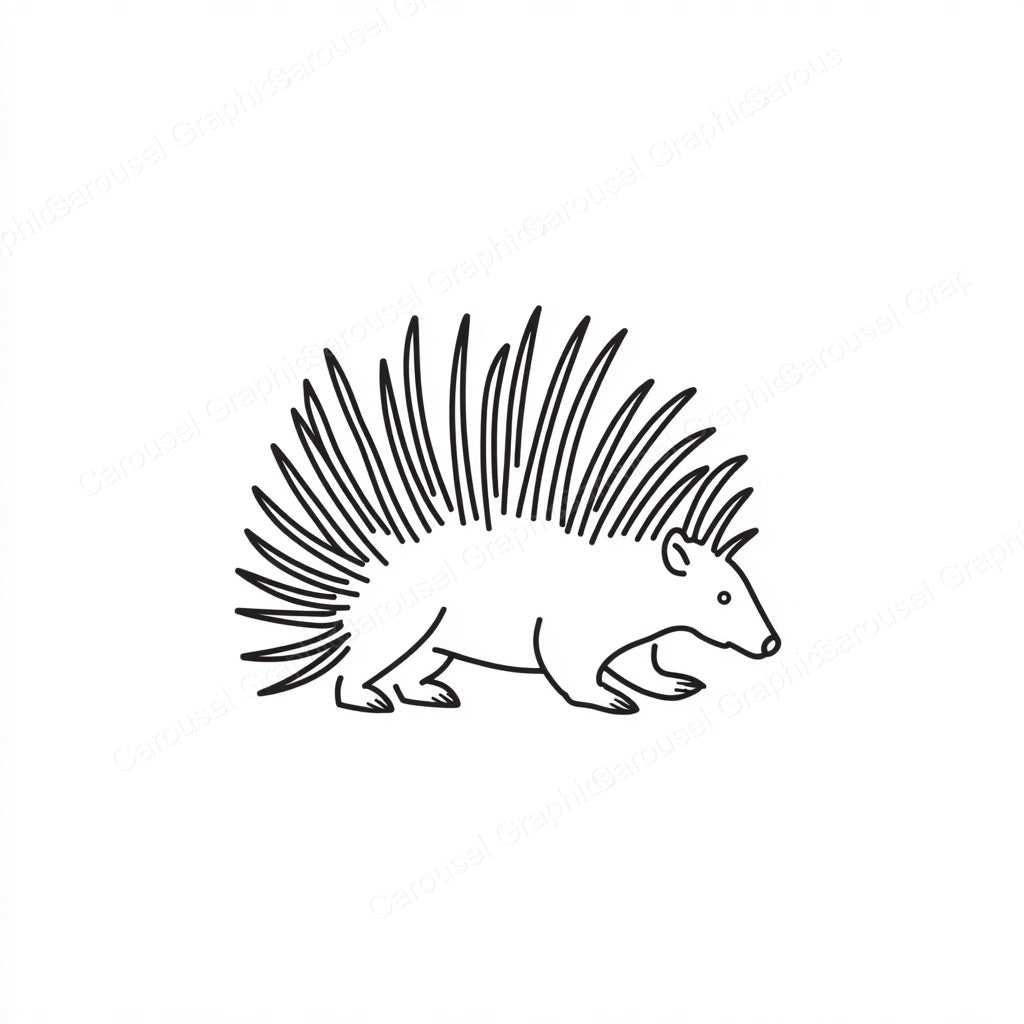 Porcupine Vector Graphic preview