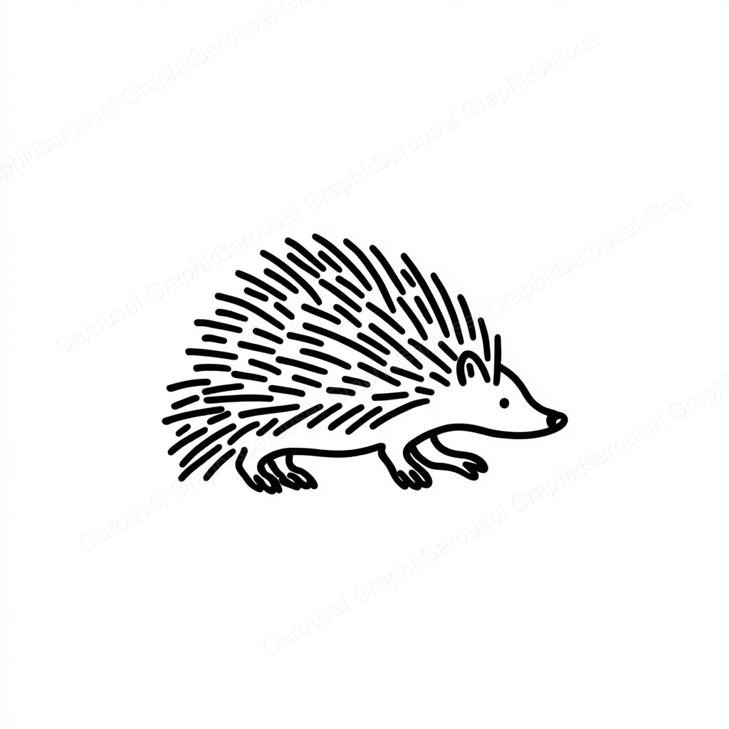 Porcupine Vector Graphic preview