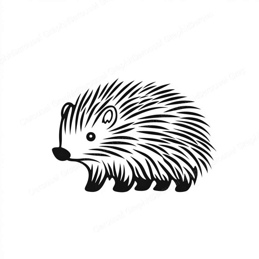 Porcupine Vector Graphic preview