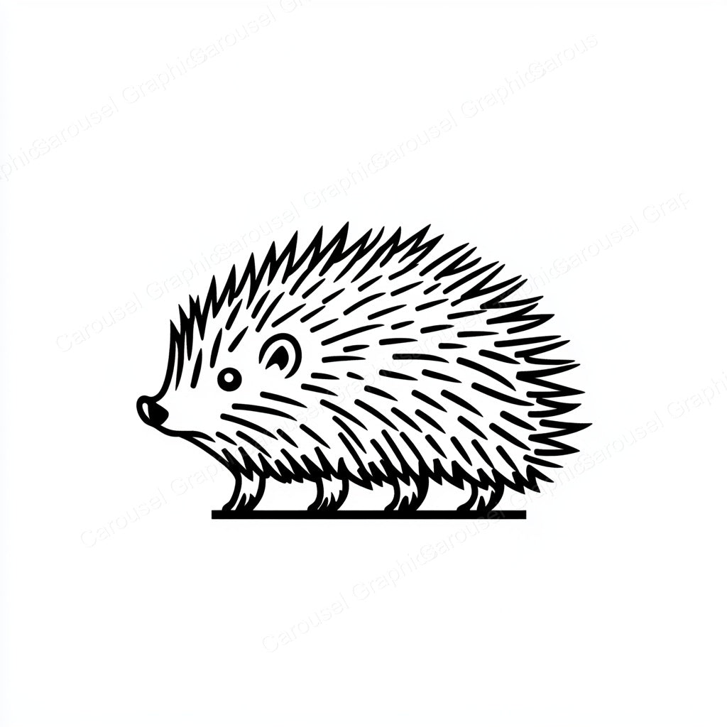 Porcupine Vector Graphic preview