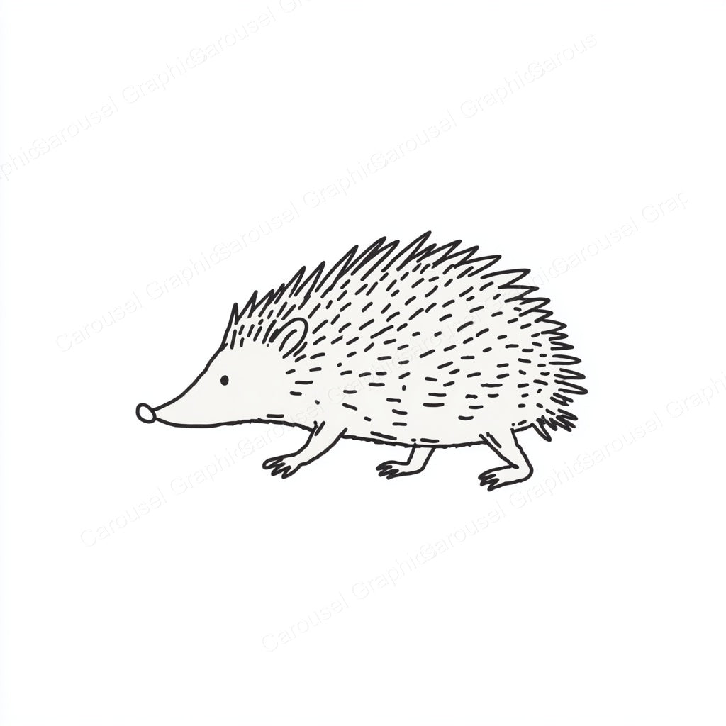 Porcupine Vector Graphic preview