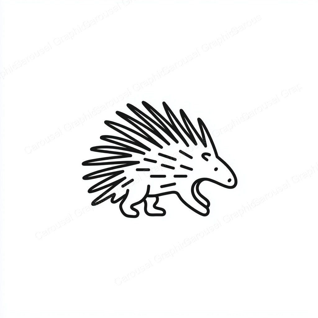 Porcupine Vector Graphic preview