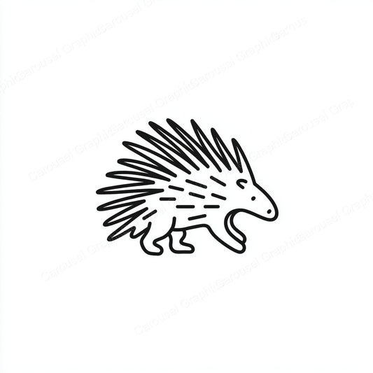 Porcupine Vector Graphic preview