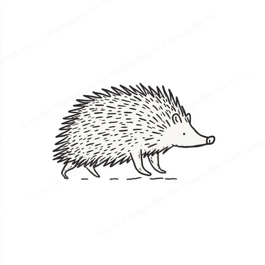 Porcupine Vector Graphic preview