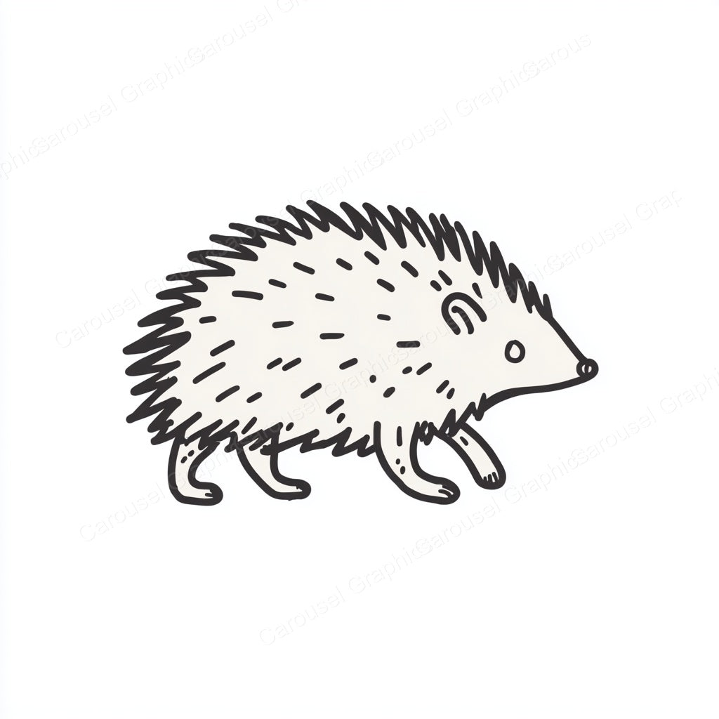Porcupine Vector Graphic preview