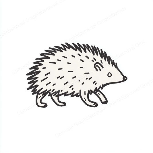 Porcupine Vector Graphic preview