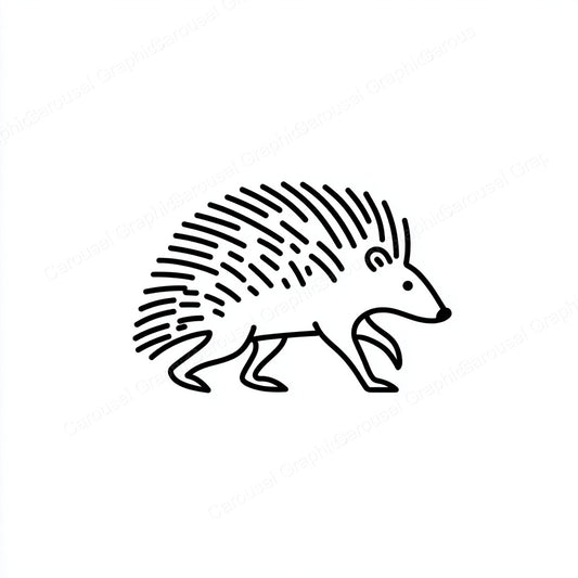 Porcupine Vector Graphic preview