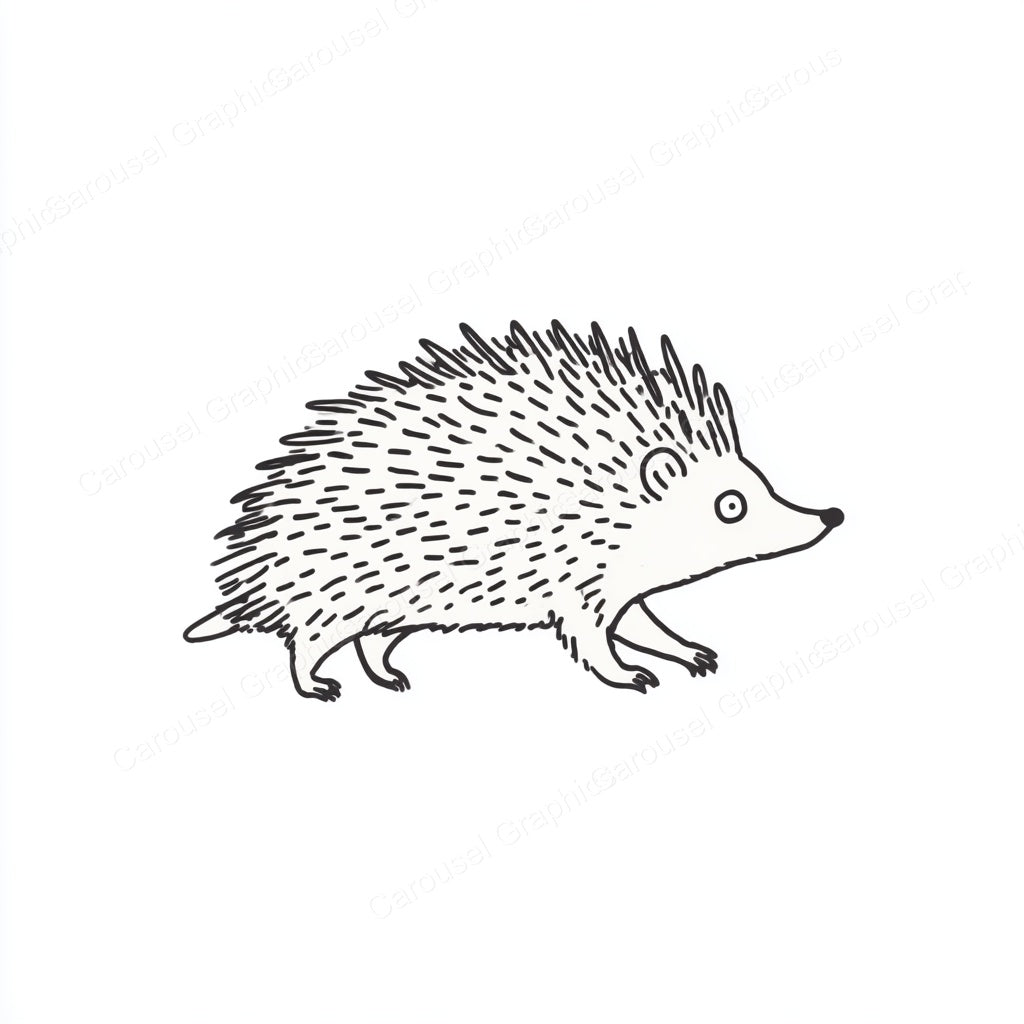 Porcupine Vector Graphic preview