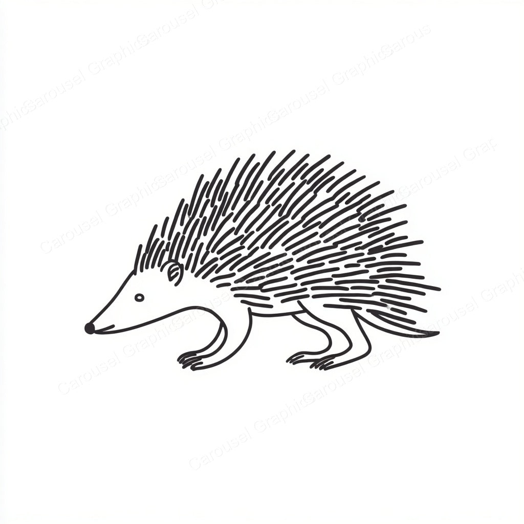 Porcupine Vector Graphic preview