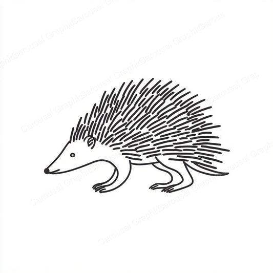 Porcupine Vector Graphic preview