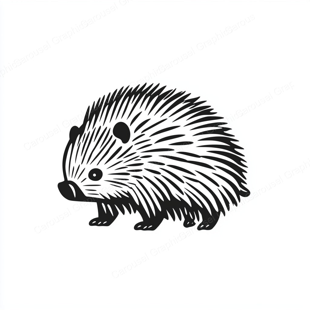 Porcupine Vector Graphic preview