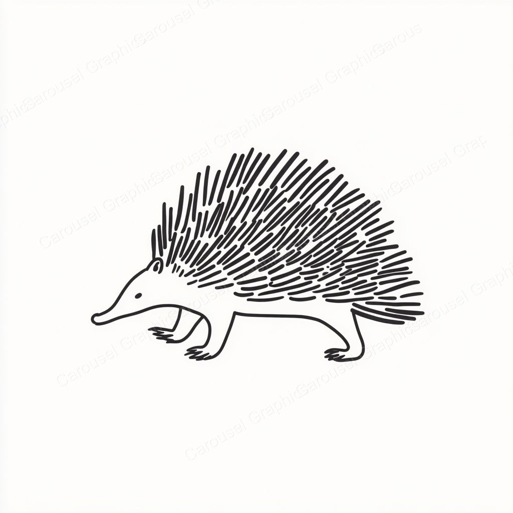 Porcupine Vector Graphic preview
