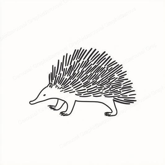 Porcupine Vector Graphic preview