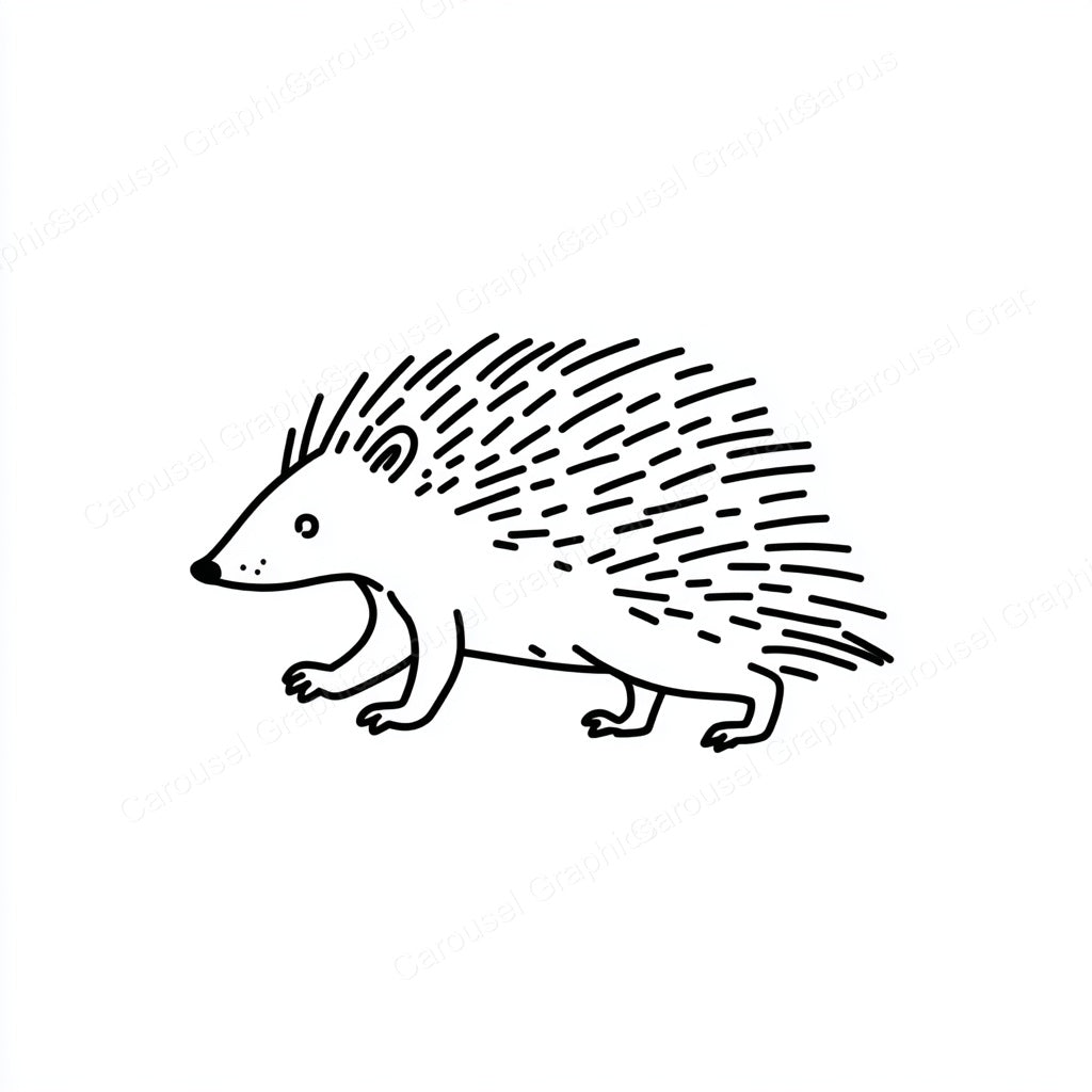 Porcupine Vector Graphic preview