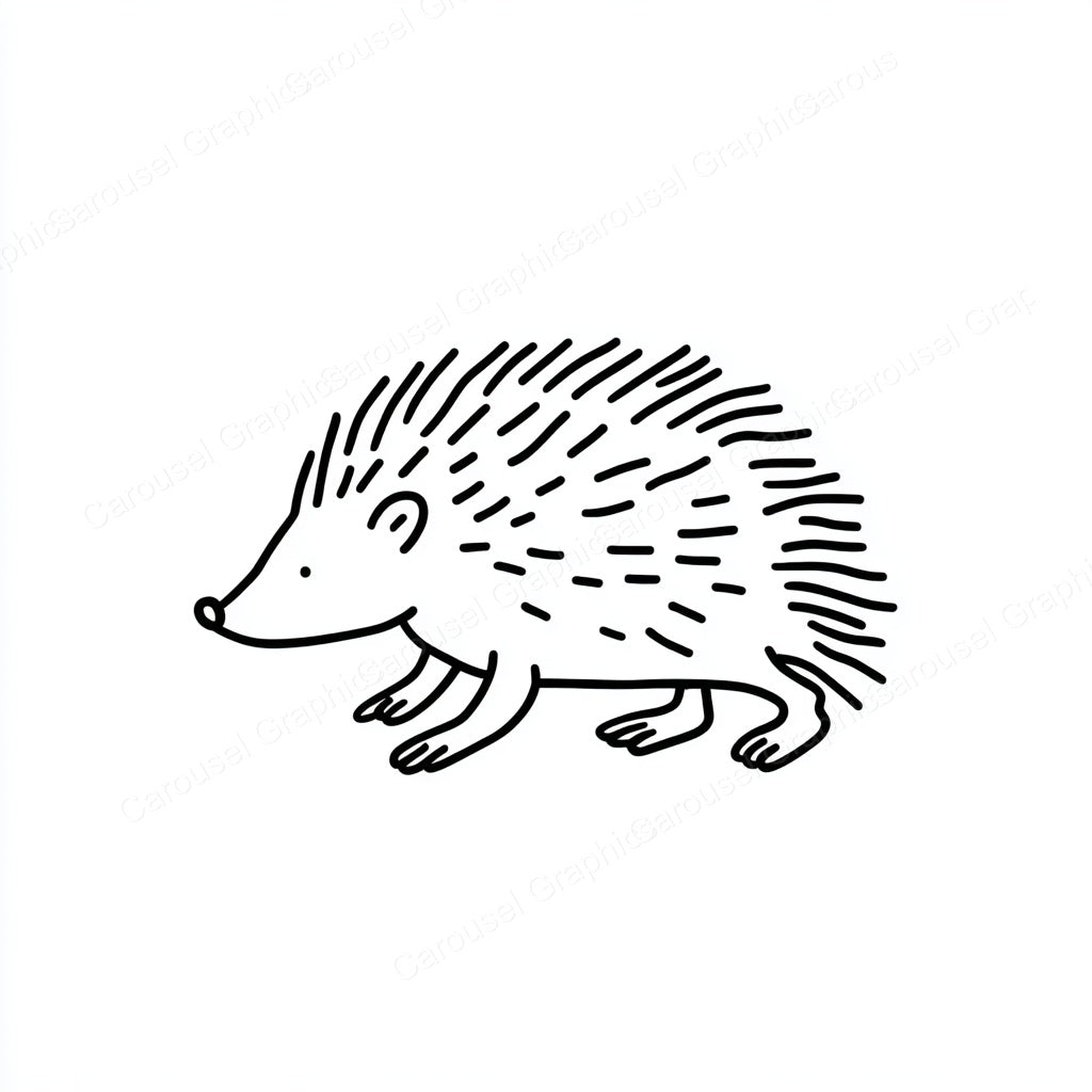Porcupine Vector Graphic preview