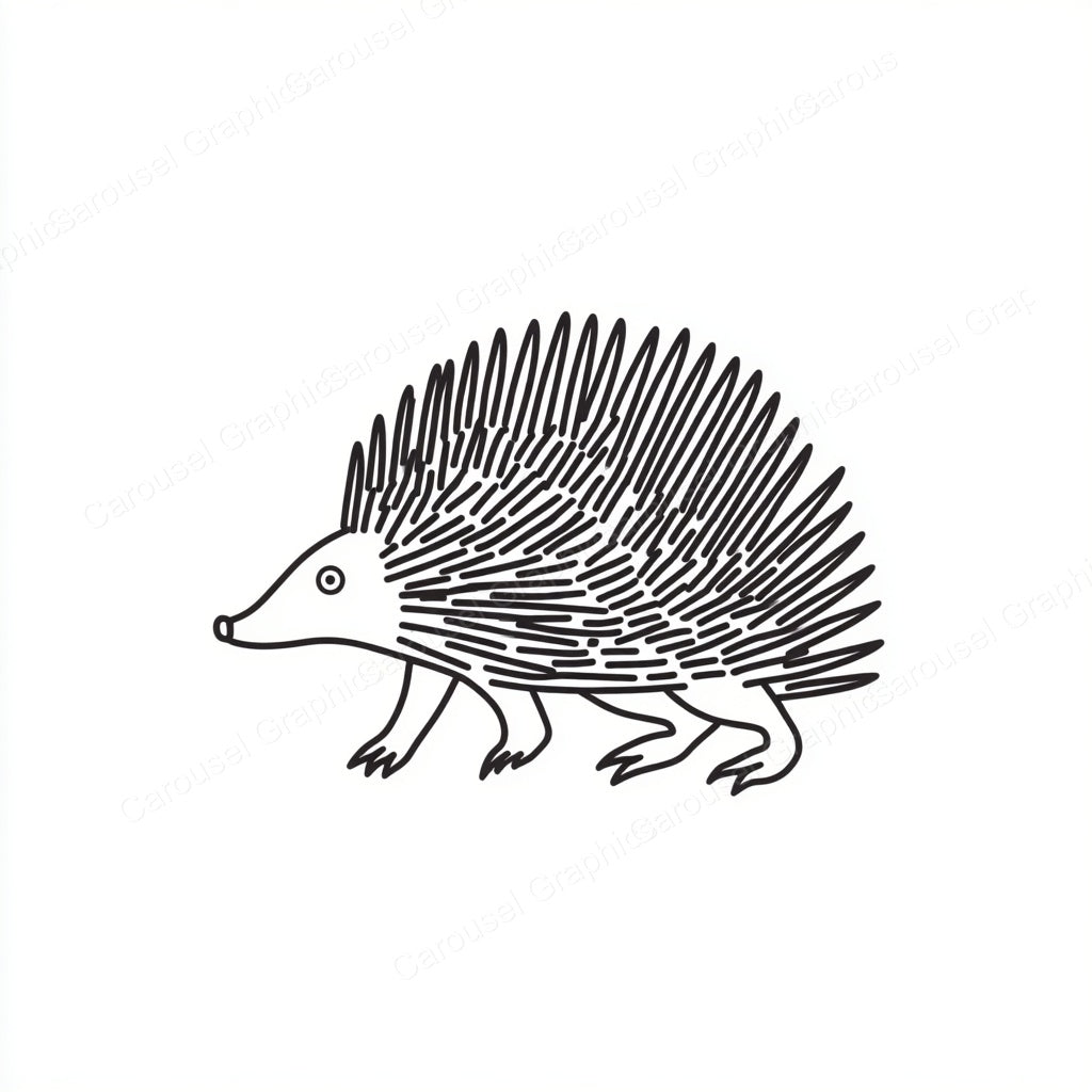 Porcupine Vector Graphic preview