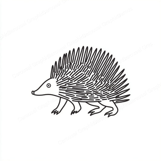 Porcupine Vector Graphic preview