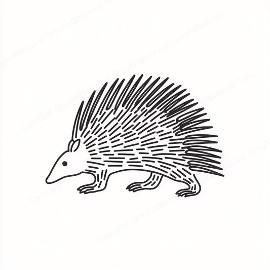 Porcupine Vector Graphic preview
