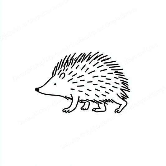 Porcupine Vector Graphic preview