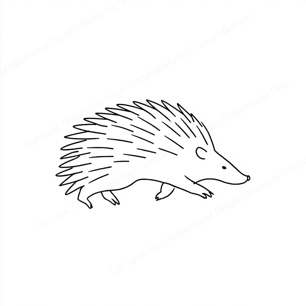 Porcupine Vector Graphic preview