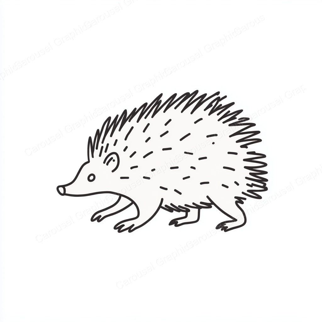 Porcupine Vector Graphic preview