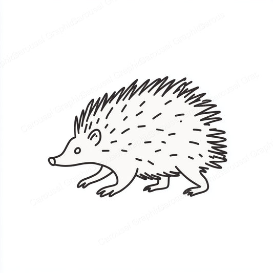 Porcupine Vector Graphic preview