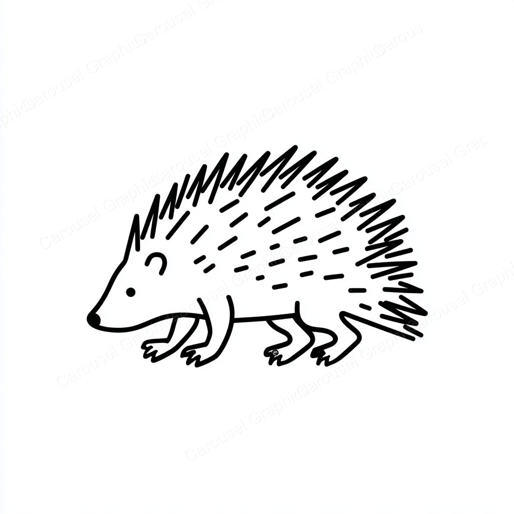 Porcupine Vector Graphic preview