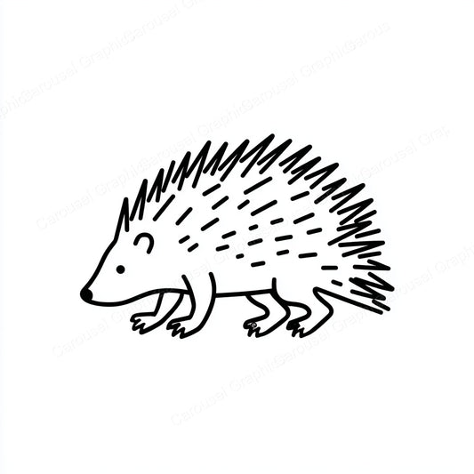 Porcupine Vector Graphic preview