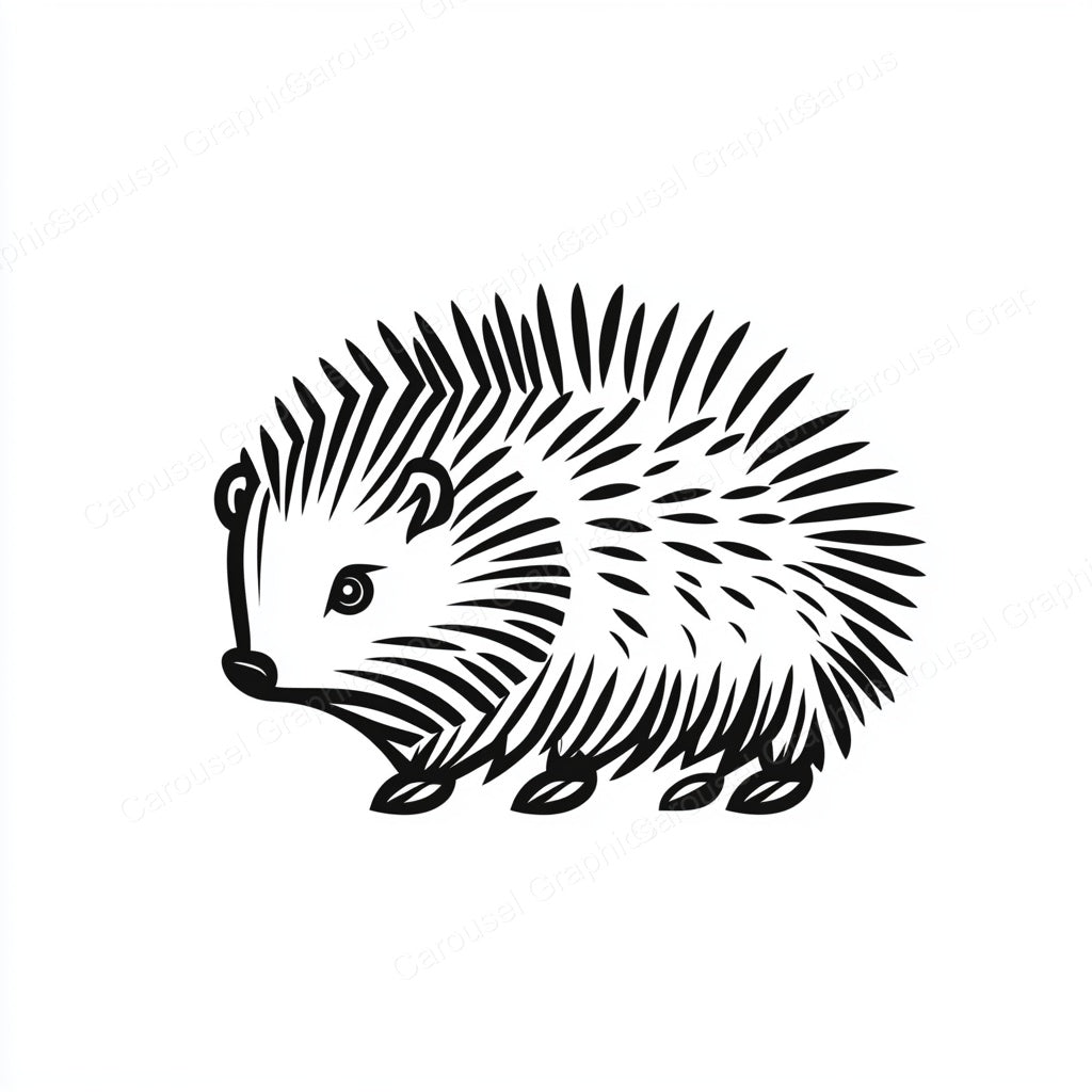 Porcupine Vector Graphic preview