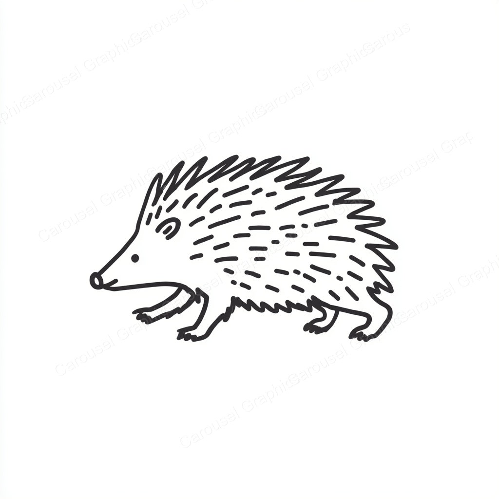 Porcupine Vector Graphic preview