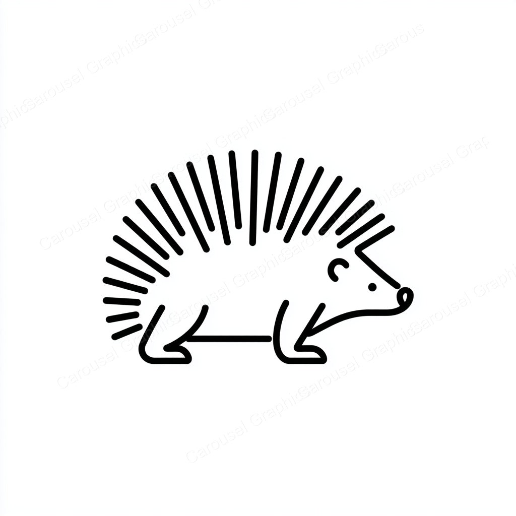 Porcupine Vector Graphic preview