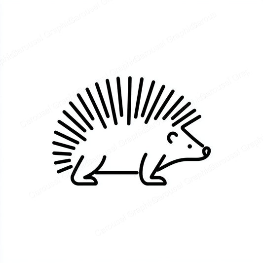 Porcupine Vector Graphic preview