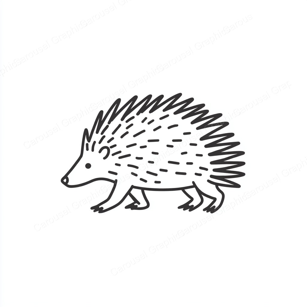 Porcupine Vector Graphic preview