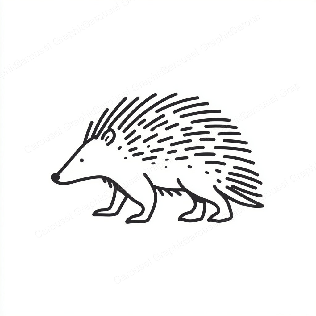 Porcupine Vector Graphic preview