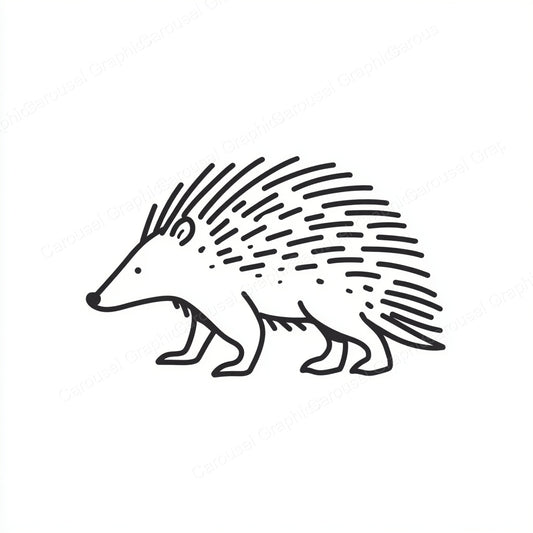 Porcupine Vector Graphic preview