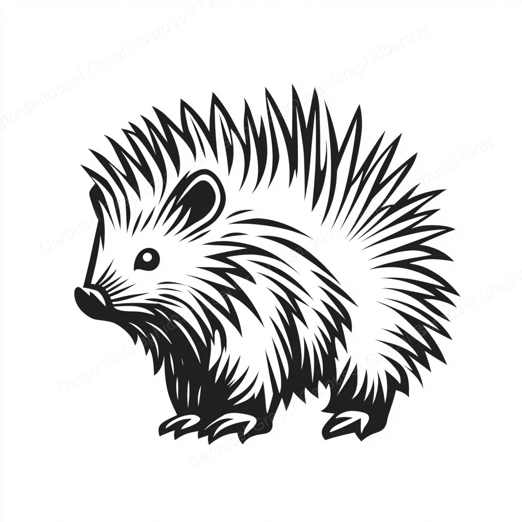 Porcupine Vector Graphic preview