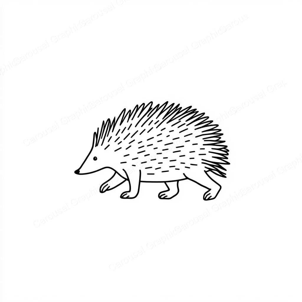 Porcupine Vector Graphic preview
