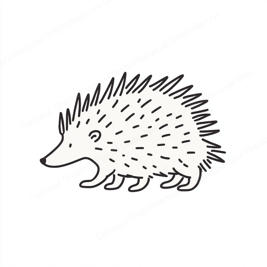 Porcupine Vector Graphic preview