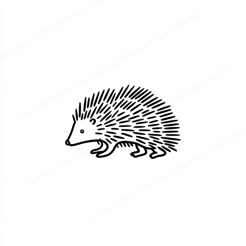 Porcupine Vector Graphic preview