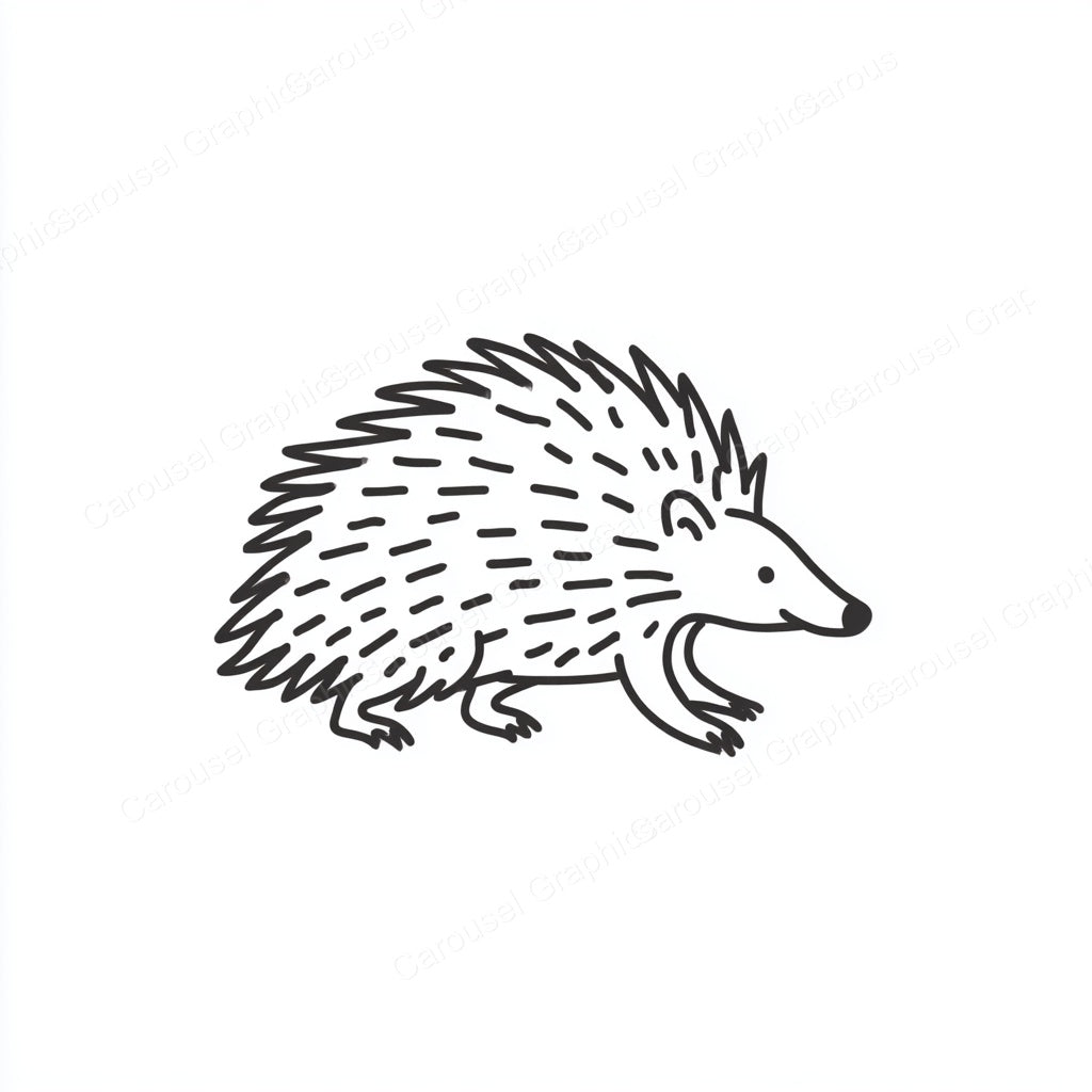 Porcupine Vector Graphic preview