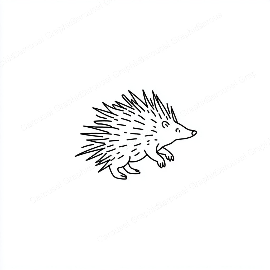 Porcupine Vector Graphic preview