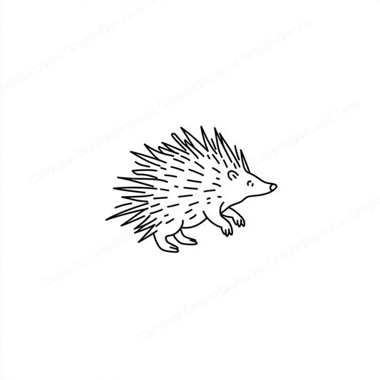 Porcupine Vector Graphic preview