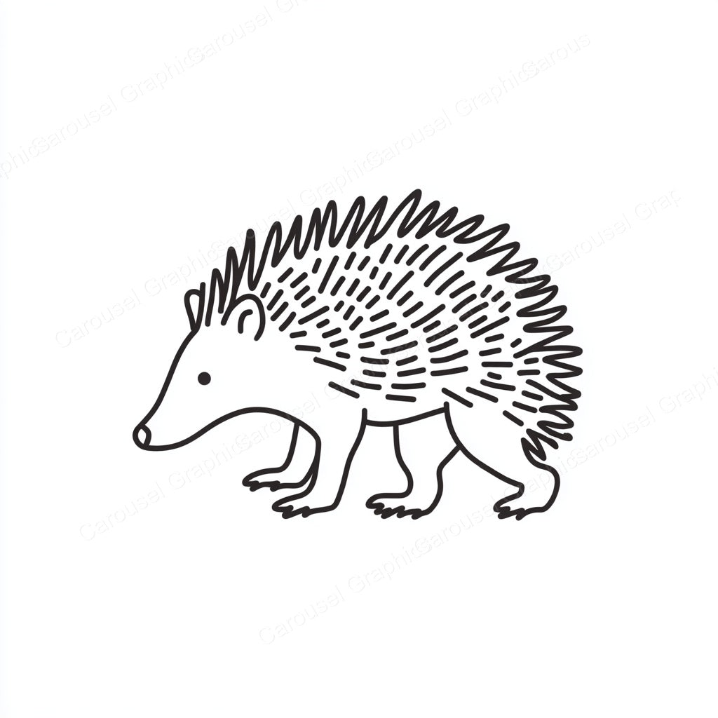 Porcupine Vector Graphic preview