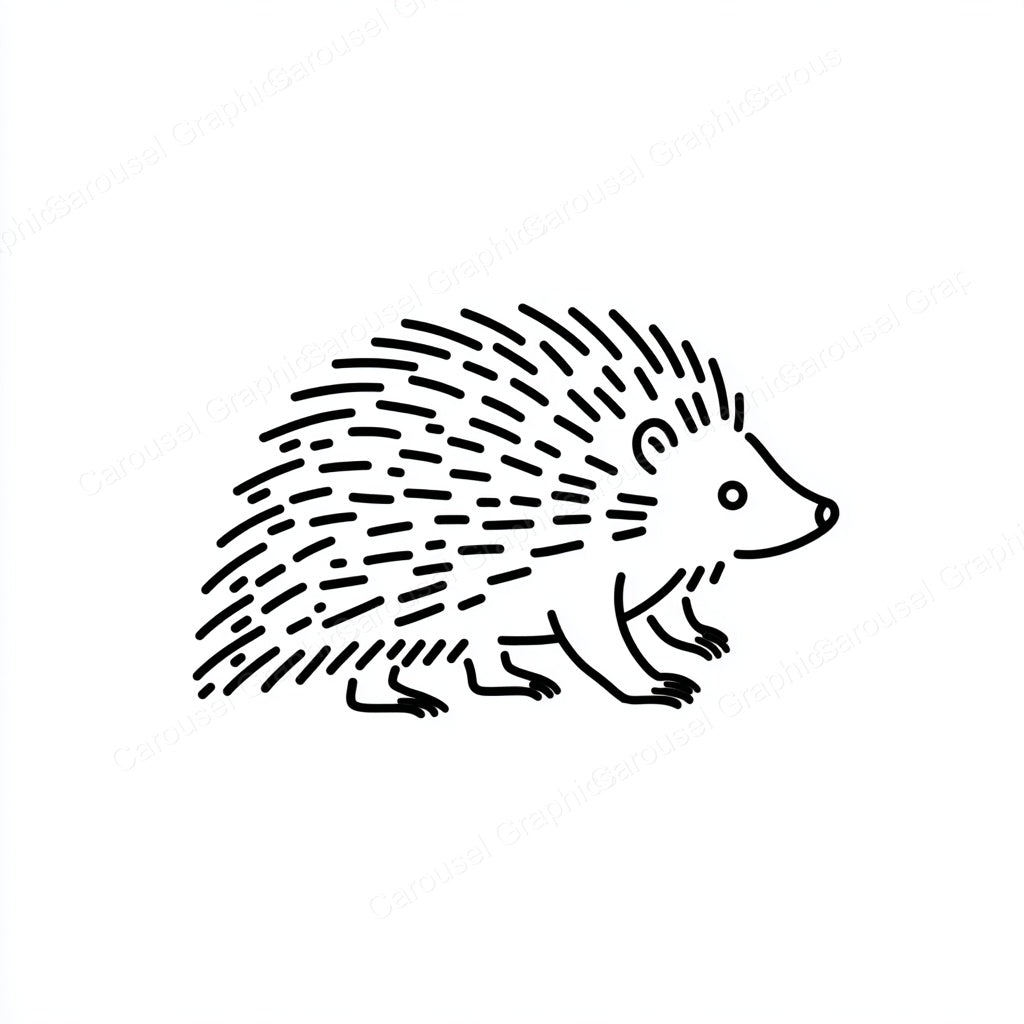 Porcupine Vector Graphic preview