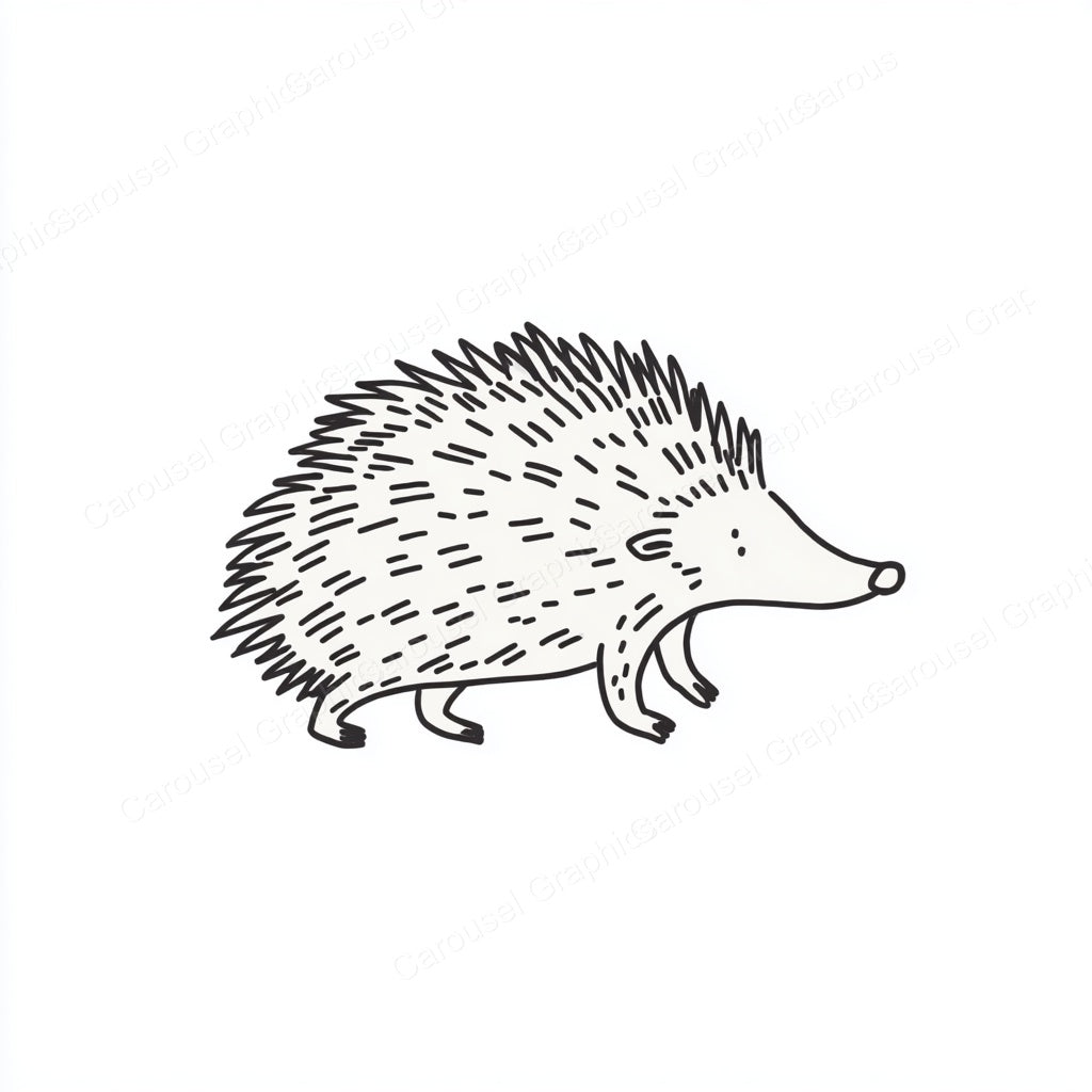 Porcupine Vector Graphic preview