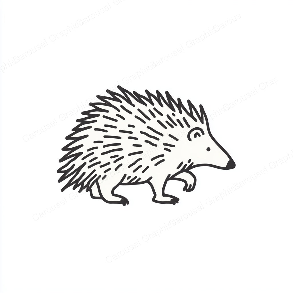 Porcupine Vector Graphic preview