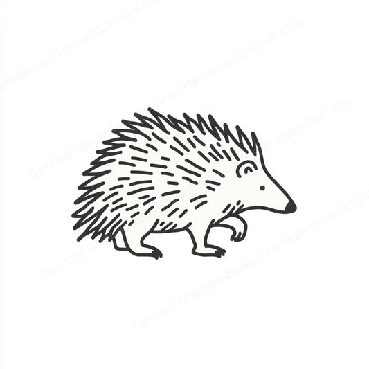 Porcupine Vector Graphic preview