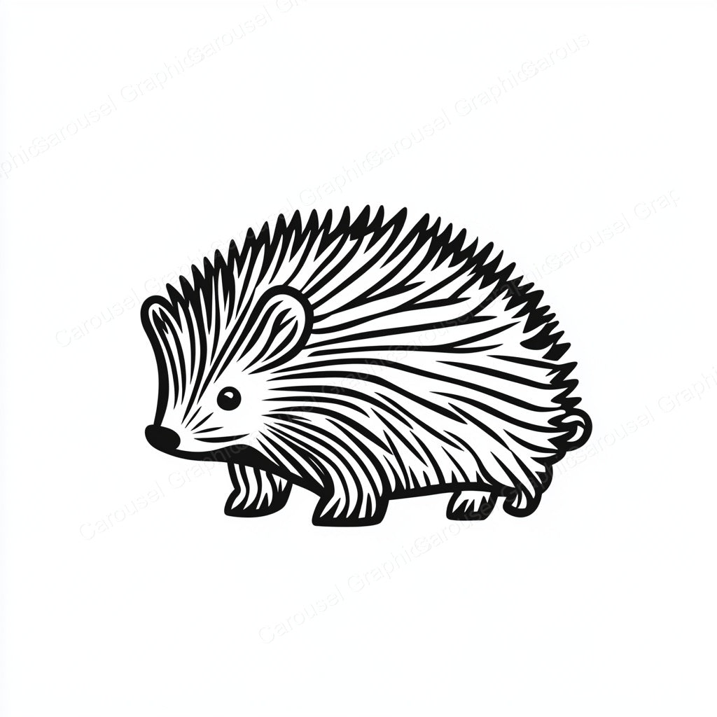 Porcupine Vector Graphic preview