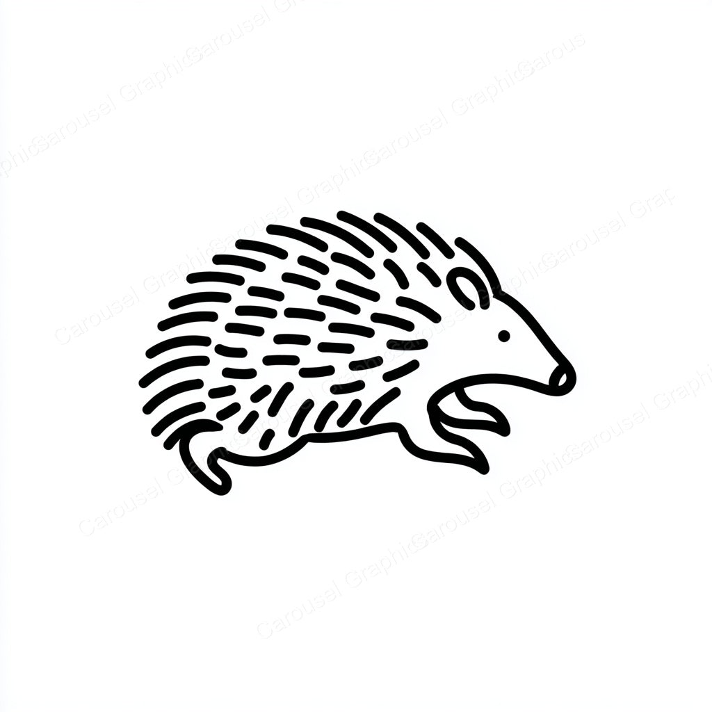 Porcupine Vector Graphic preview