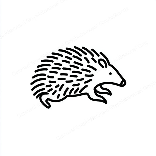 Porcupine Vector Graphic preview